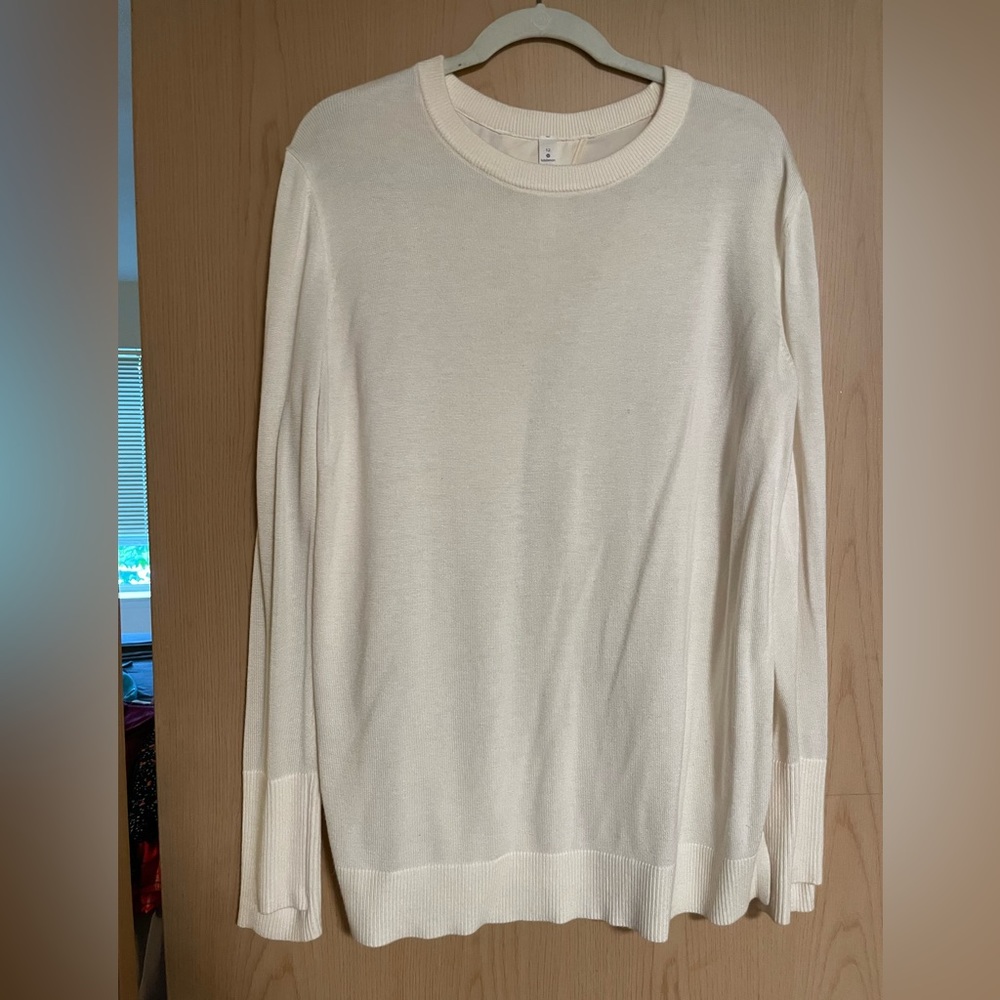 Lululemon oversized open back crewneck sweater